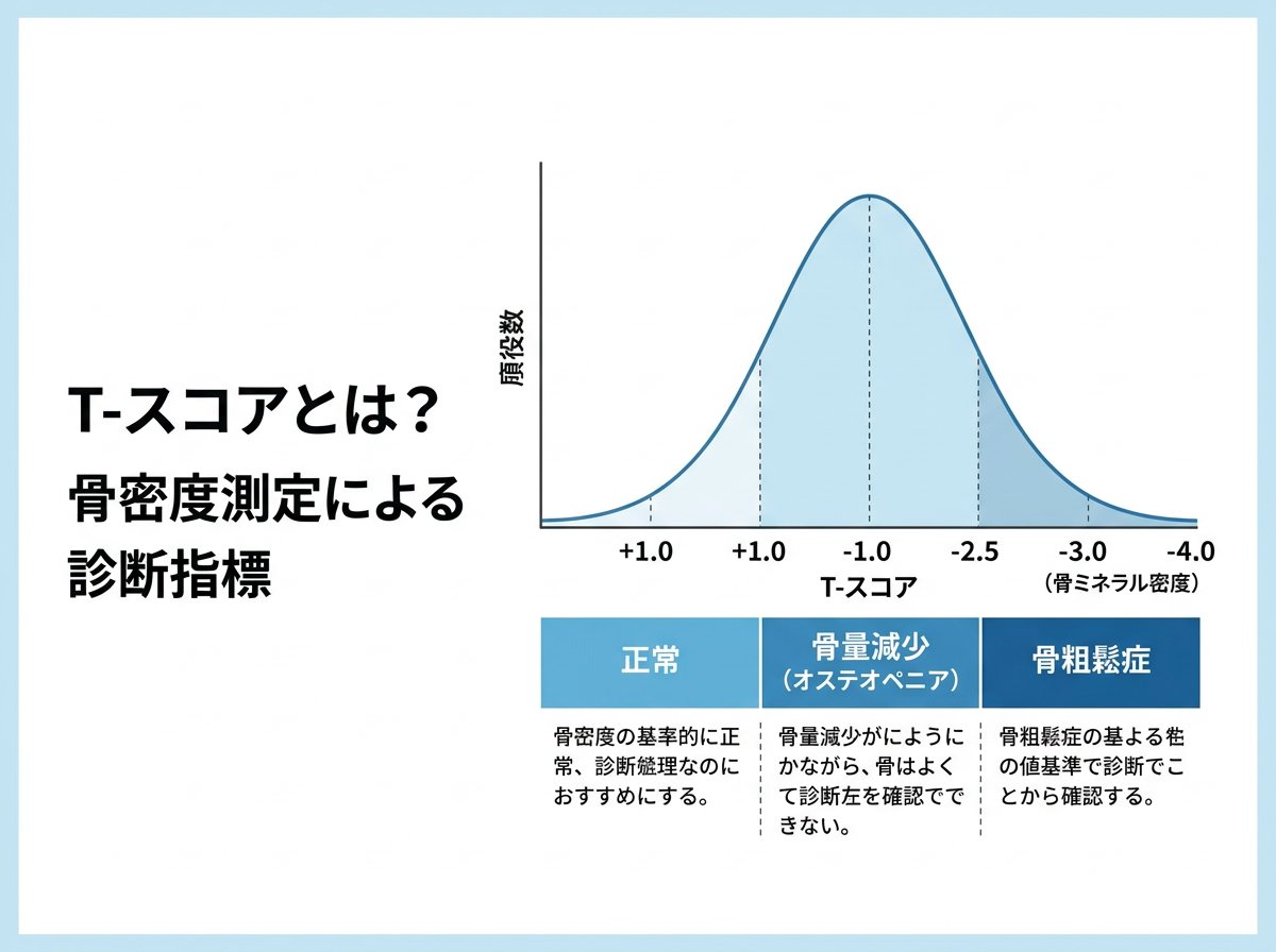 T-スコアとは?骨密度測定による診断指標