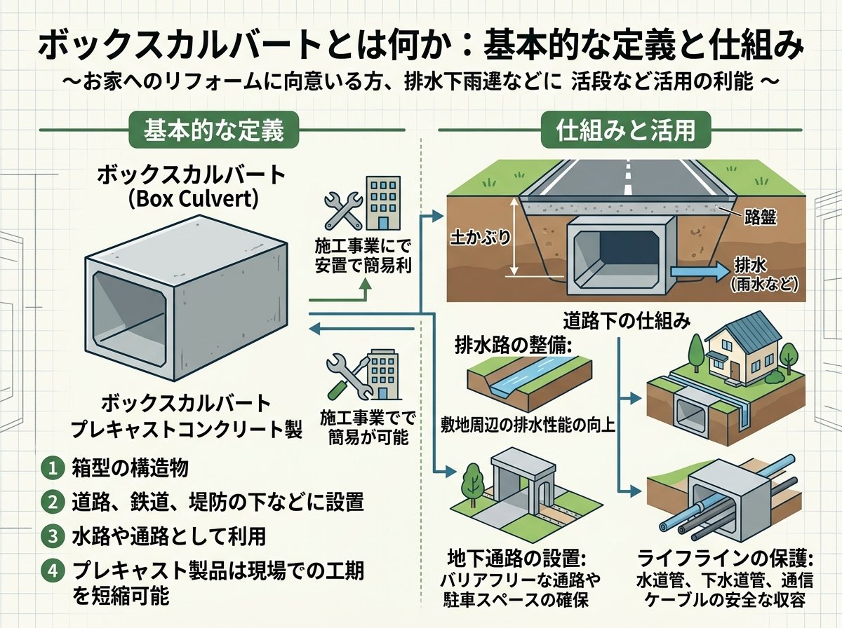 ボックスカルバートとは何か:基本的な定義と仕組み