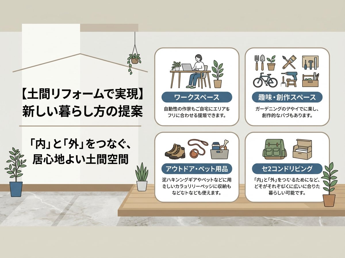 土間リフォームで実現できる新しい暮らし方