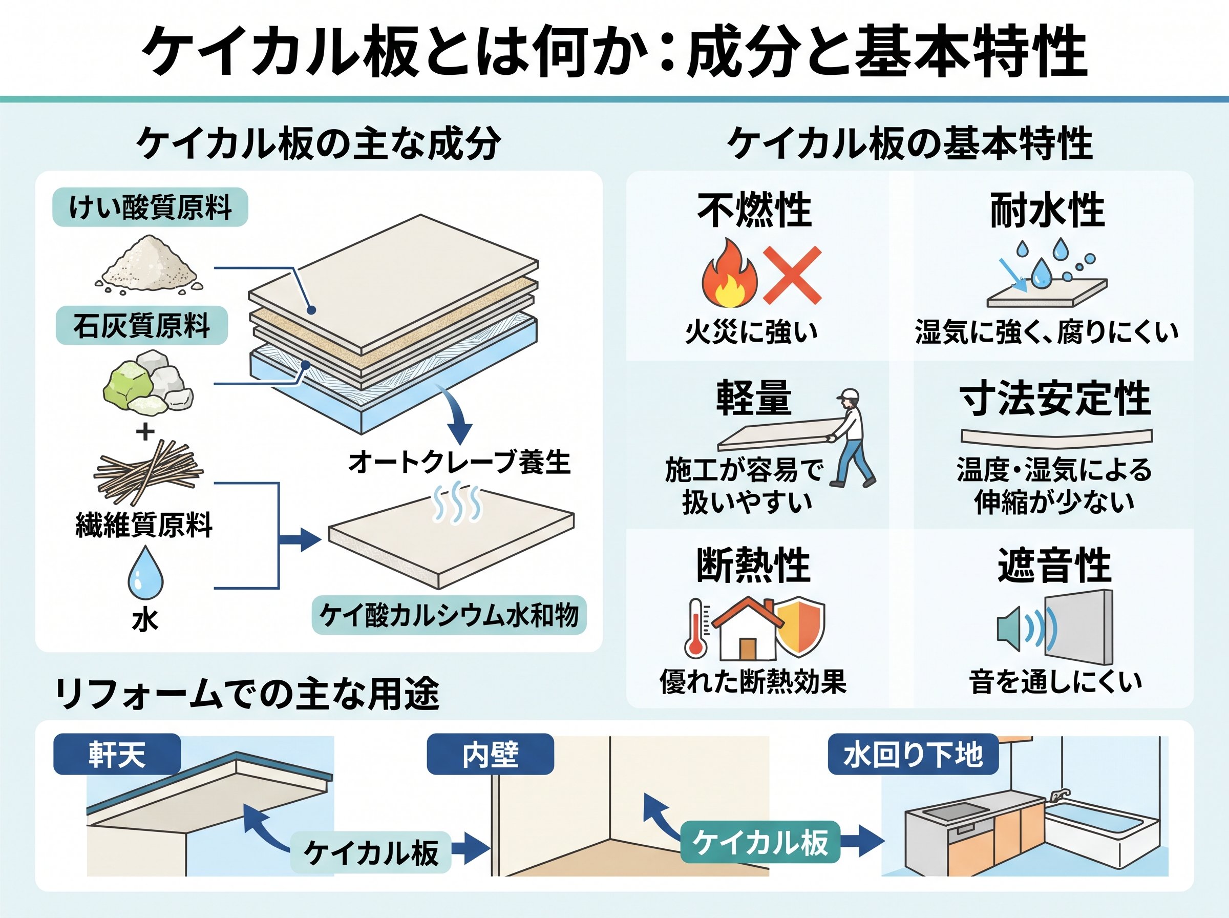 ケイカル板とは何か：成分と基本特性