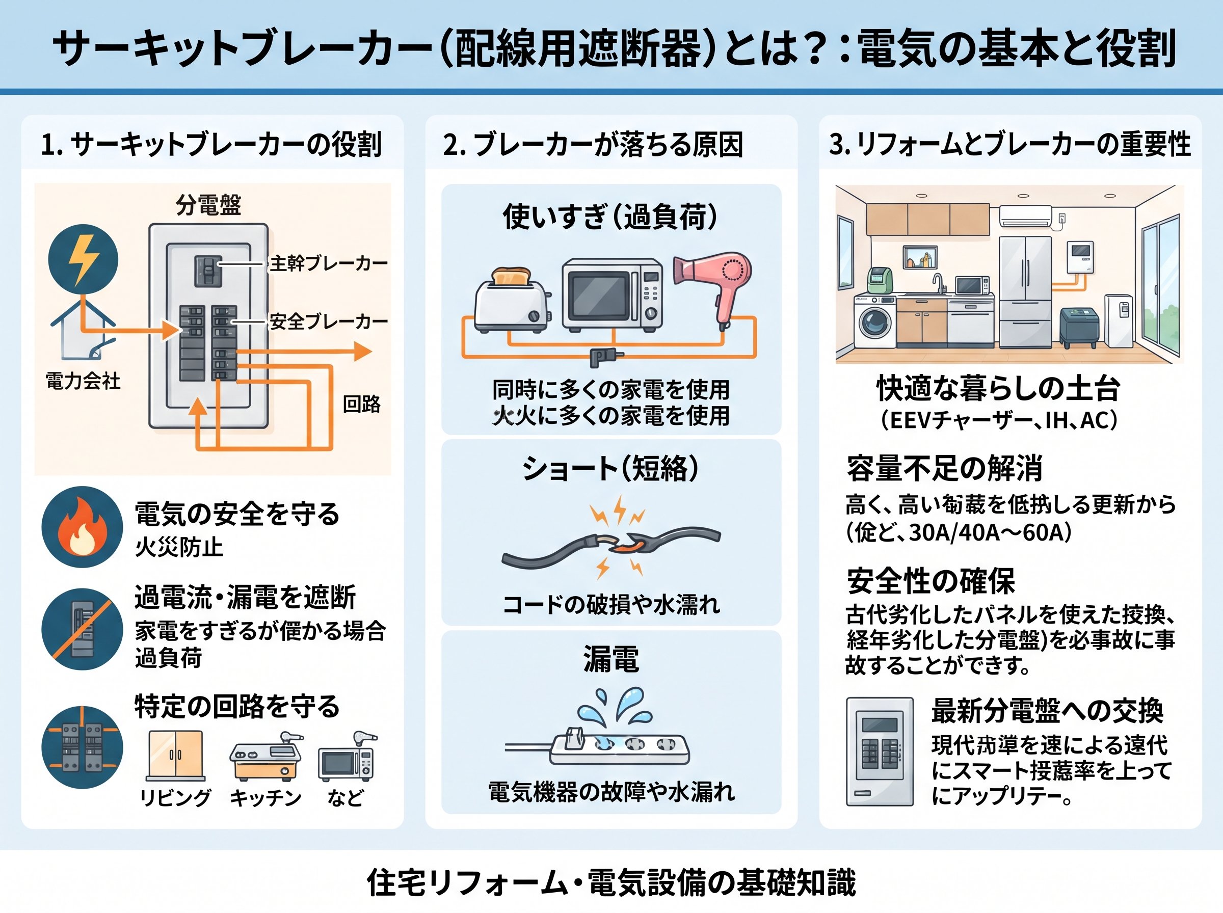 サーキットブレーカーとは電気の基本と役割