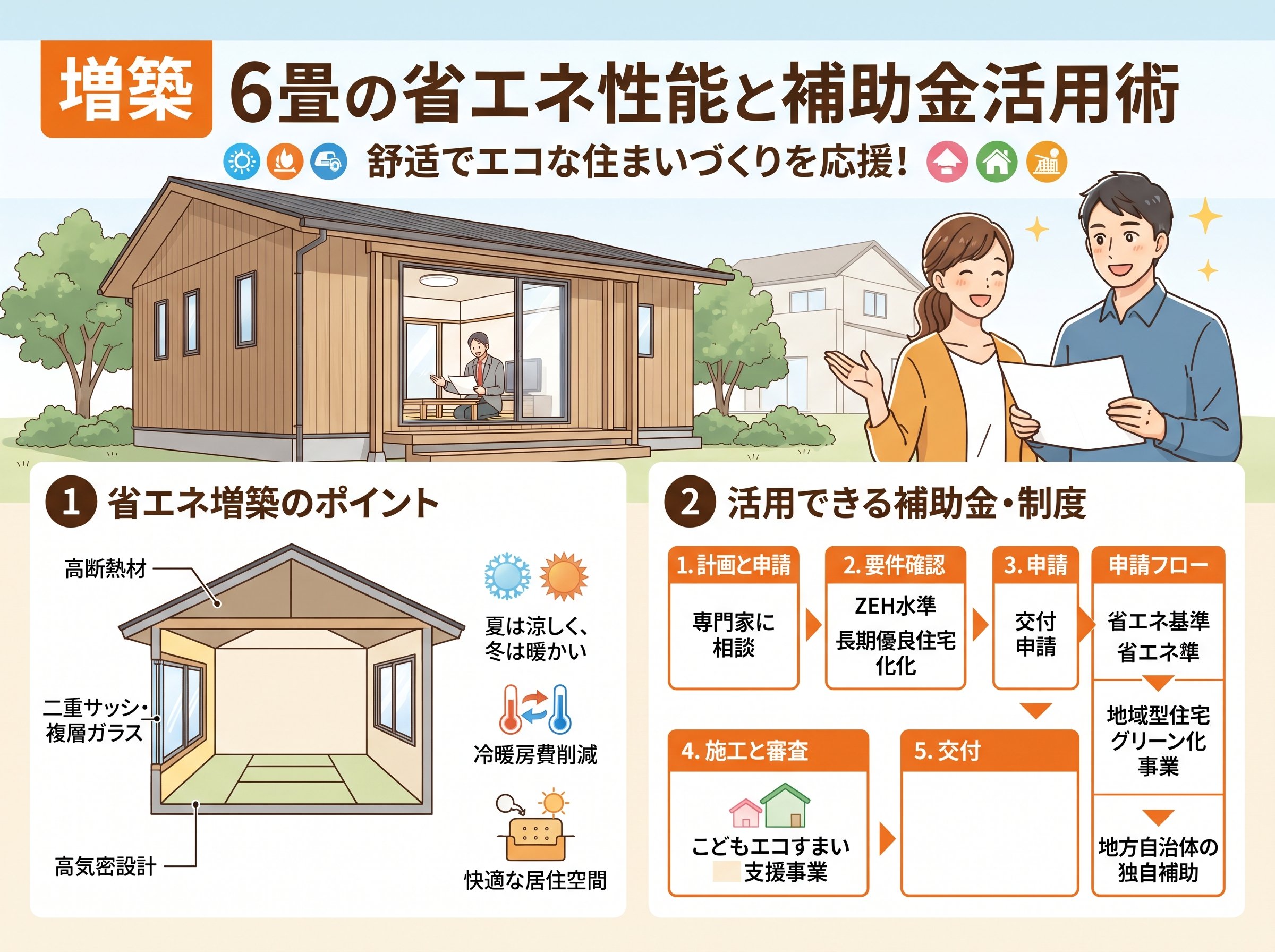 増築 6畳の省エネ性能と補助金活用術
